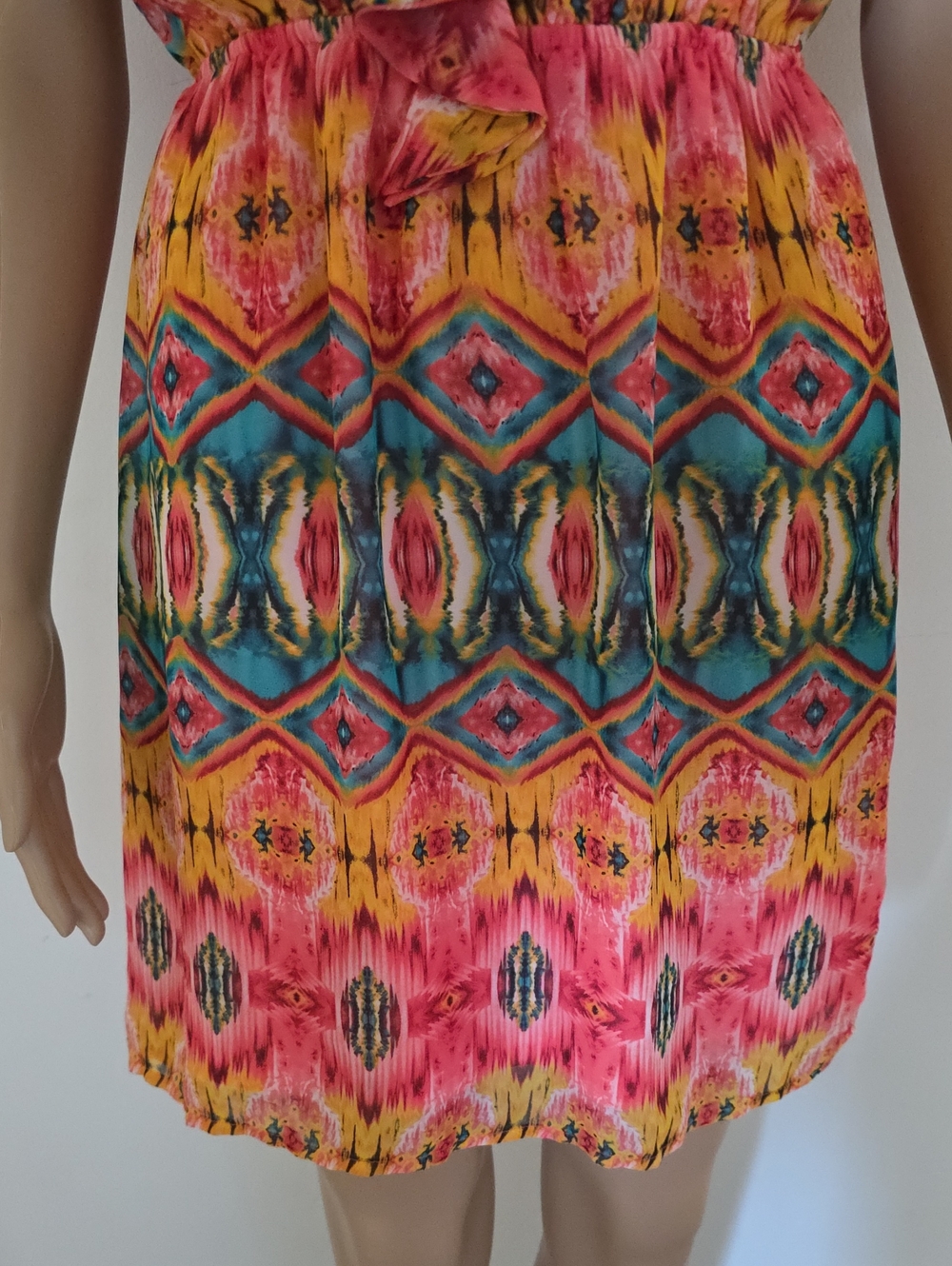 Windsor Multicolor One Shoulder Dress Size Small - Picture 4 of 6